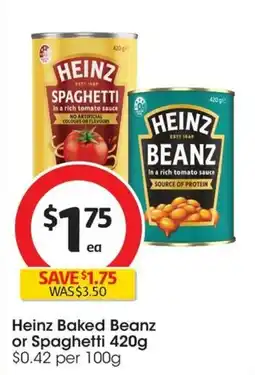 Coles Heinz Baked Beanz or Spaghetti offer