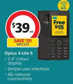 Coles Optus X-Lite 5 offer