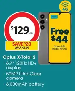 Coles Optus X-Total 2 offer