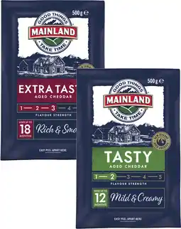 Coles Mainland Cheese Block-500g offer