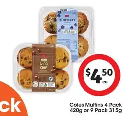 Coles Coles Mini Choc Chip Muffins offer