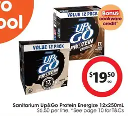 Coles Sanitarium Up&Go Protein Energize offer