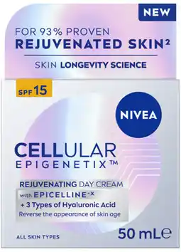 Coles Nivea Cellular Epigenetix Rejuvenating Day Cream SPF15 offer
