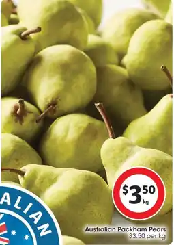 Coles Australian Packham Pears offer