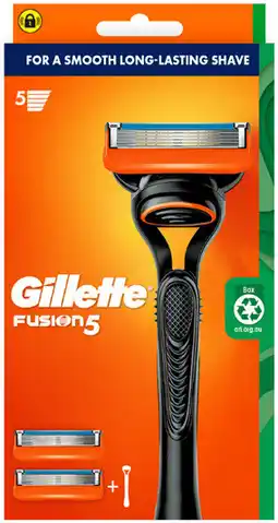 Coles Gillette Fusion 5 Razor Kit with 2 Refill Blades 1 Each offer