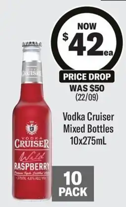 Coles Vodka Cruiser Wild Raspberry offer