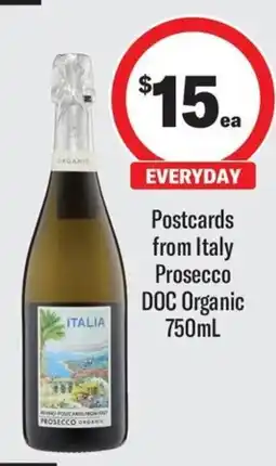 Coles Postcards from Italy Prosecco DOC Organic offer