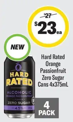 Coles Hard Rated Alcoholic Orange Passionfruit offer