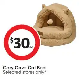 Coles Cozy Cave Cat Bed offer