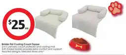 Coles Bolster Pet Cooling Couch Topper offer