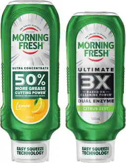 Coles Morning Fresh Easy Squeeze Dishwashing Liquid-600mL offer