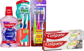 BIG W Colgate Selected Mouth Wash, Tooth Brushes and Tooth Pastes offer