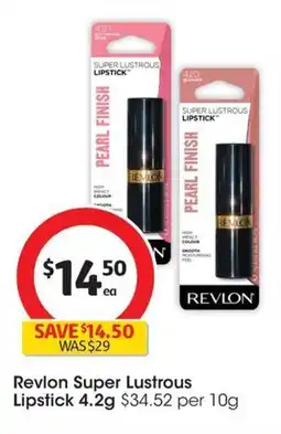 Coles Revlon Super Lustrous Lipstick offer
