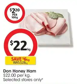 Coles Don Honey Ham offer