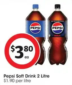 Coles Pepsi Soft Drink 2 Litre offer