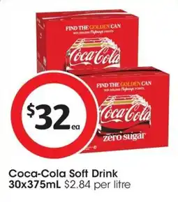 Coles Coca-Cola Soft Drink zero sugar offer