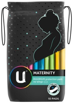 BIG W U by Kotex No Wings Pads 10 Pack - Maternity offer