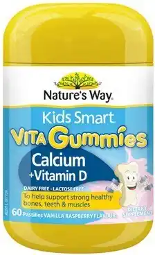 BIG W Nature&#039;s Way Kids Smart Calcium + Vitamin D Vita Gummies 60 Pastilles* offer