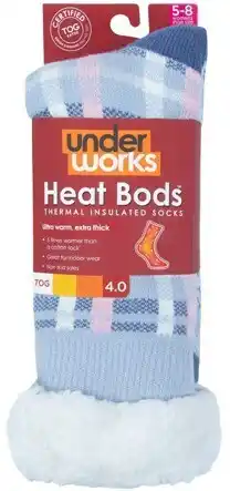 BIG W Underworks Womens Heat Bods Shepra Socks* - Grey offer