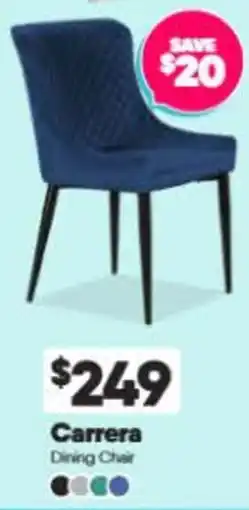 ComfortStyle Furniture & Bedding Carrera Dining Chair offer