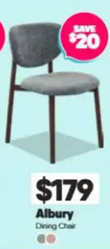 ComfortStyle Furniture & Bedding Albury Dining Chair offer