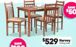 ComfortStyle Furniture & Bedding Harvey Dining Suite offer