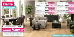 ComfortStyle Furniture & Bedding Dante Lifestyle Range offer