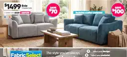 ComfortStyle Furniture & Bedding Evie 3 Seater Sofa offer