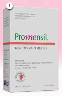 Good Price Pharmacy Promensil Period Pain Relief 20 Soft Capsules offer