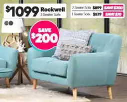ComfortStyle Furniture & Bedding Rockwell 2 Seater Sofa offer