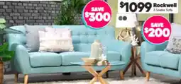 ComfortStyle Furniture & Bedding Rockwell 3 Seater Sofa offer