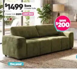 ComfortStyle Furniture & Bedding Sora 3 Seater Sofa offer