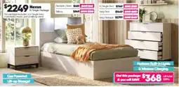 ComfortStyle Furniture & Bedding Nexus K/Single Package offer