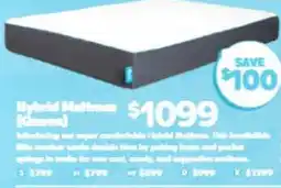 ComfortStyle Furniture & Bedding Hybrid Mattress (Queen) offer