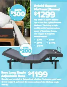 ComfortStyle Furniture & Bedding Hybrid Element Mattress Queen offer