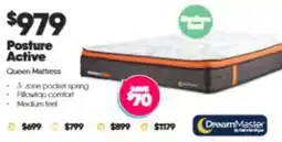 ComfortStyle Furniture & Bedding Posture Active Queen Mattress offer