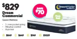 ComfortStyle Furniture & Bedding DreamMaster Dream Commercial Queen Mattress offer