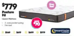 ComfortStyle Furniture & Bedding Posture Fit Queen Mattress by DreamMaster offer