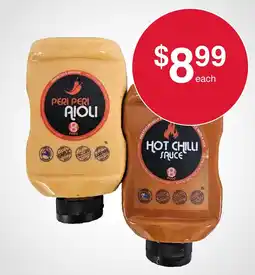 Australian Butchers Store Peri Peri Aioli Hot Chilli Sauce 8 Food offer
