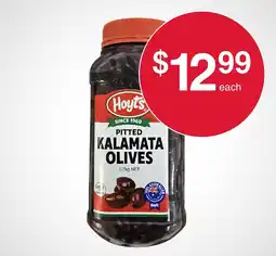 Australian Butchers Store Hoyt's Pitted Kalamata Olives offer