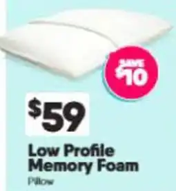 ComfortStyle Furniture & Bedding Low Profile Memory Foam Pillow offer