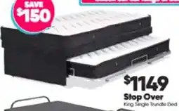 ComfortStyle Furniture & Bedding Stop Over King Single Trundle Bed offer
