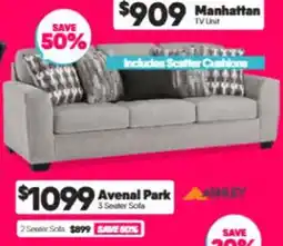 ComfortStyle Furniture & Bedding Avenal Park 3 Seater Sofa offer