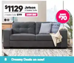ComfortStyle Furniture & Bedding Jetson 3 Seater Sofa offer