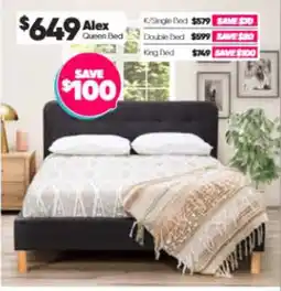 ComfortStyle Furniture & Bedding Alex Queen Bed offer