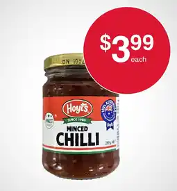 Australian Butchers Store Hoyt's Minced Chilli offer