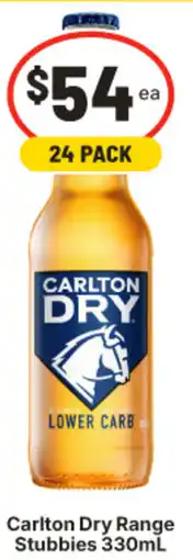 IGA Carlton Dry Range Stubbies offer