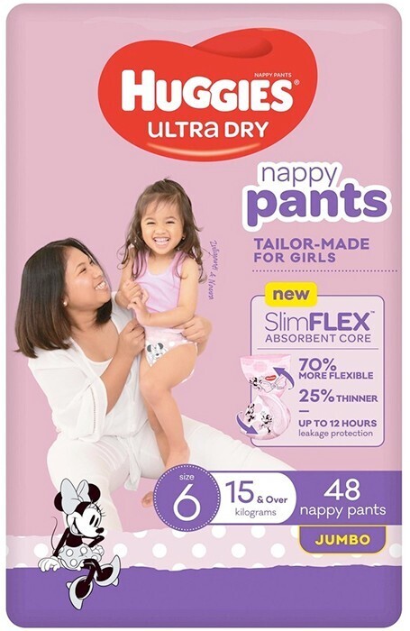 NEW Huggies Ultra Dry Nappy Pants Girl 
