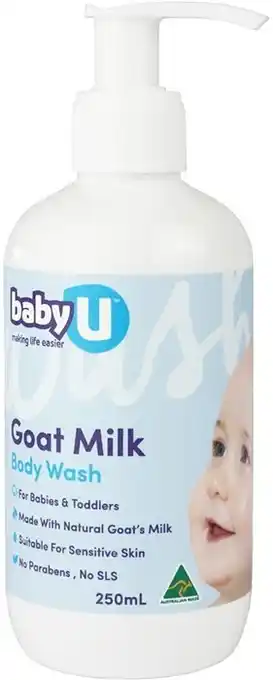 BIG W Baby U Goat Milk Body Wash 250mL offer