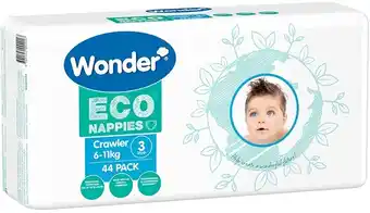 BIG W Wonder Eco Crawler Nappies 44 Pack offer